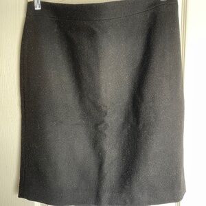 J.Crew Mercantile Black Wool Pencil Skirt